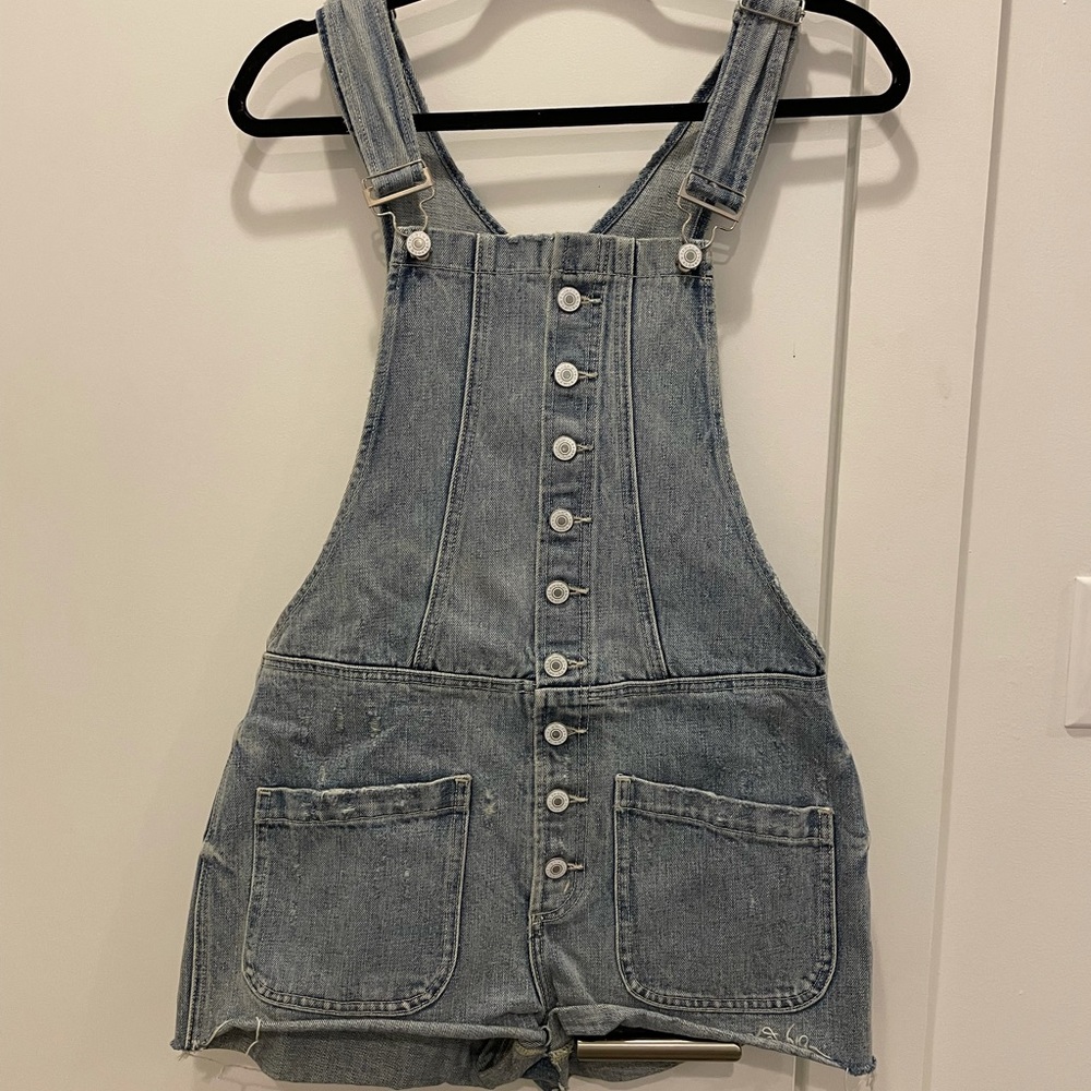 Tularosa rachel denim short overalls